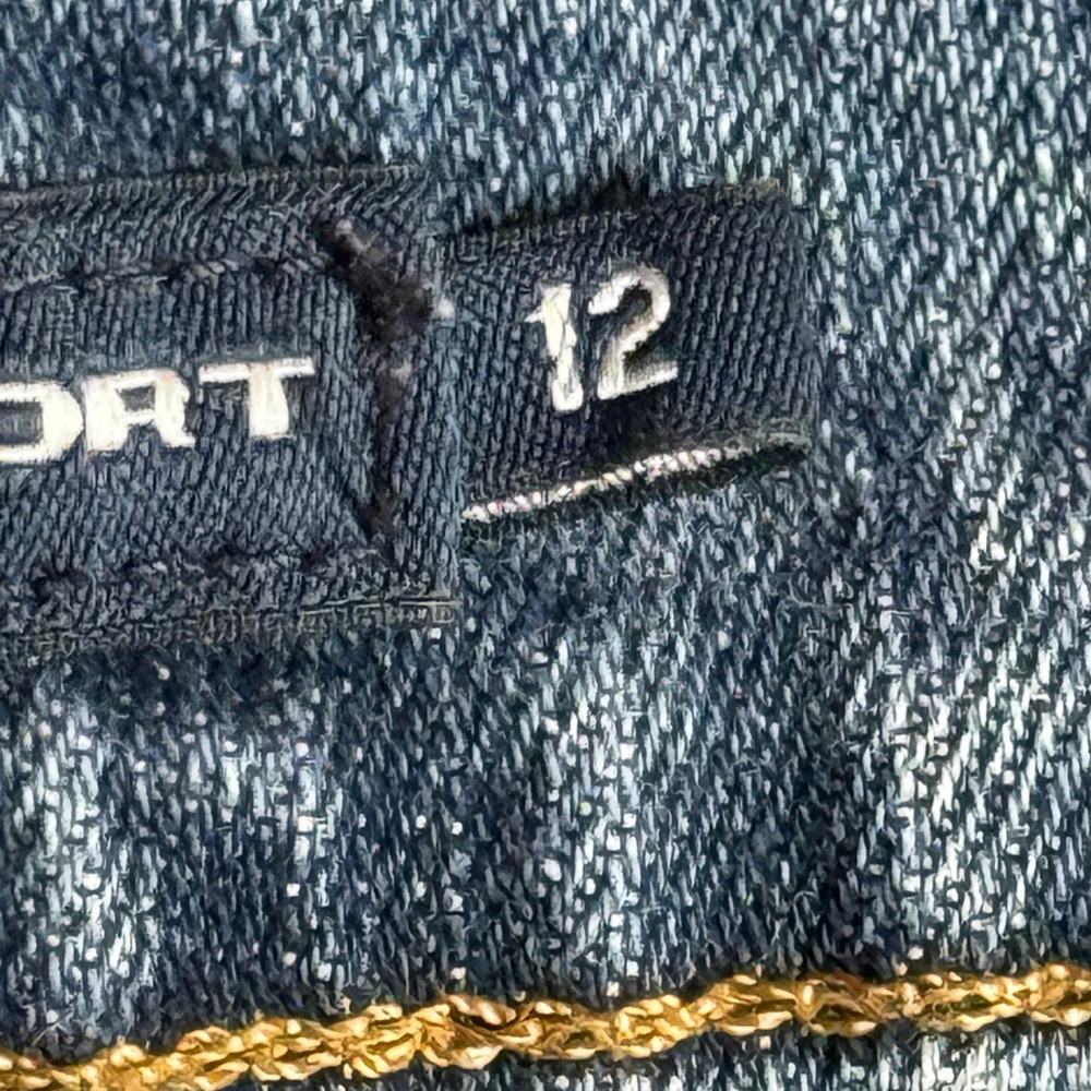 Ralph Lauren Sport Denim Shorts Women Blue Frayed Raw Hem Summer | 12 - Picture 4 of 11